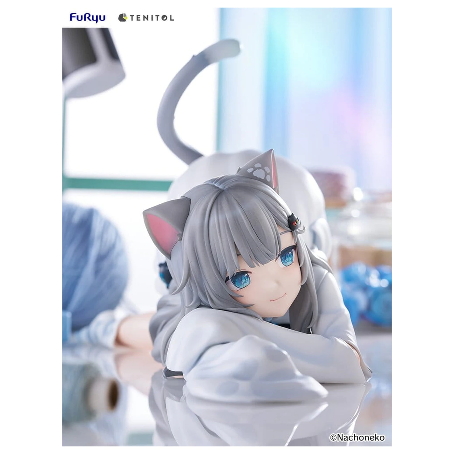 Virtual Youtuber Tenitol Big Noodle Stopper PVC Figur Nachoneko 18 cm Produktfoto