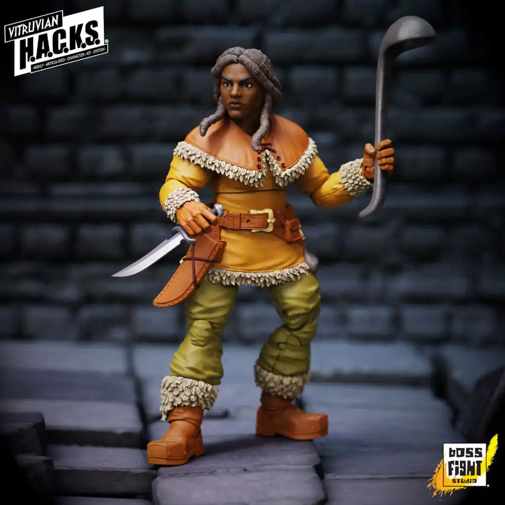 Vitruvian H.A.C.K.S. Actionfigur Dwarf Tavern Keeper Madame Ruskin Produktfoto