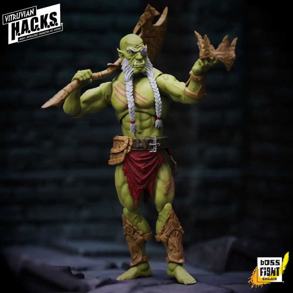 Vitruvian H.A.C.K.S. Actionfigur Mighty Orc Sovran Bur'Zagi Produktfoto