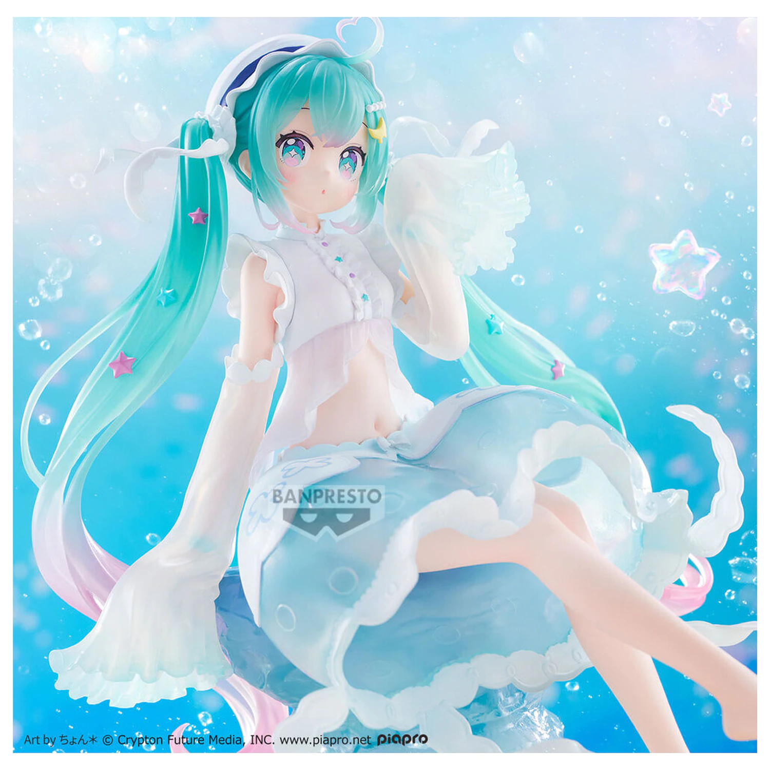 Vocaloid Clearluxe Jellyfish Hatsune Miku Figur 20cm Produktfoto