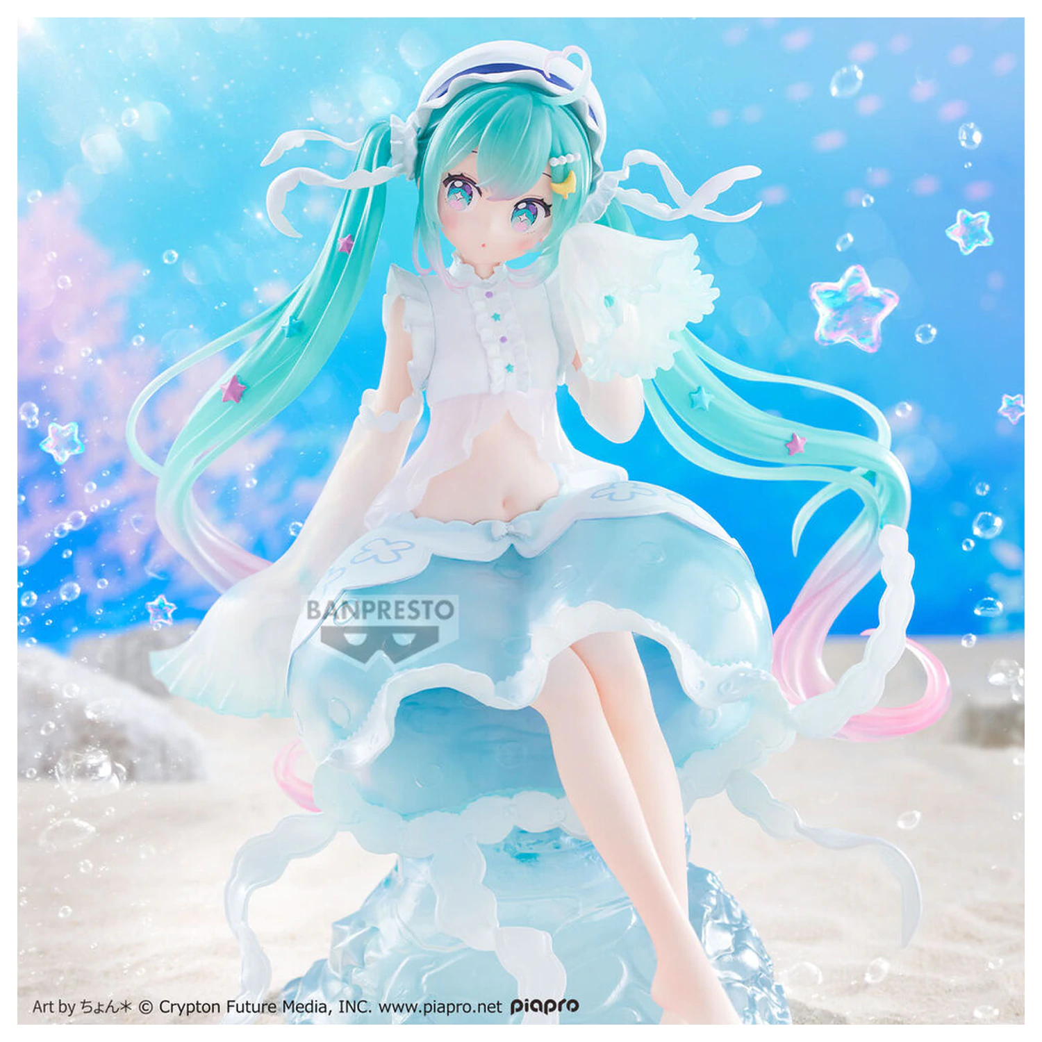 Vocaloid Clearluxe Jellyfish Hatsune Miku Figur 20cm Produktfoto