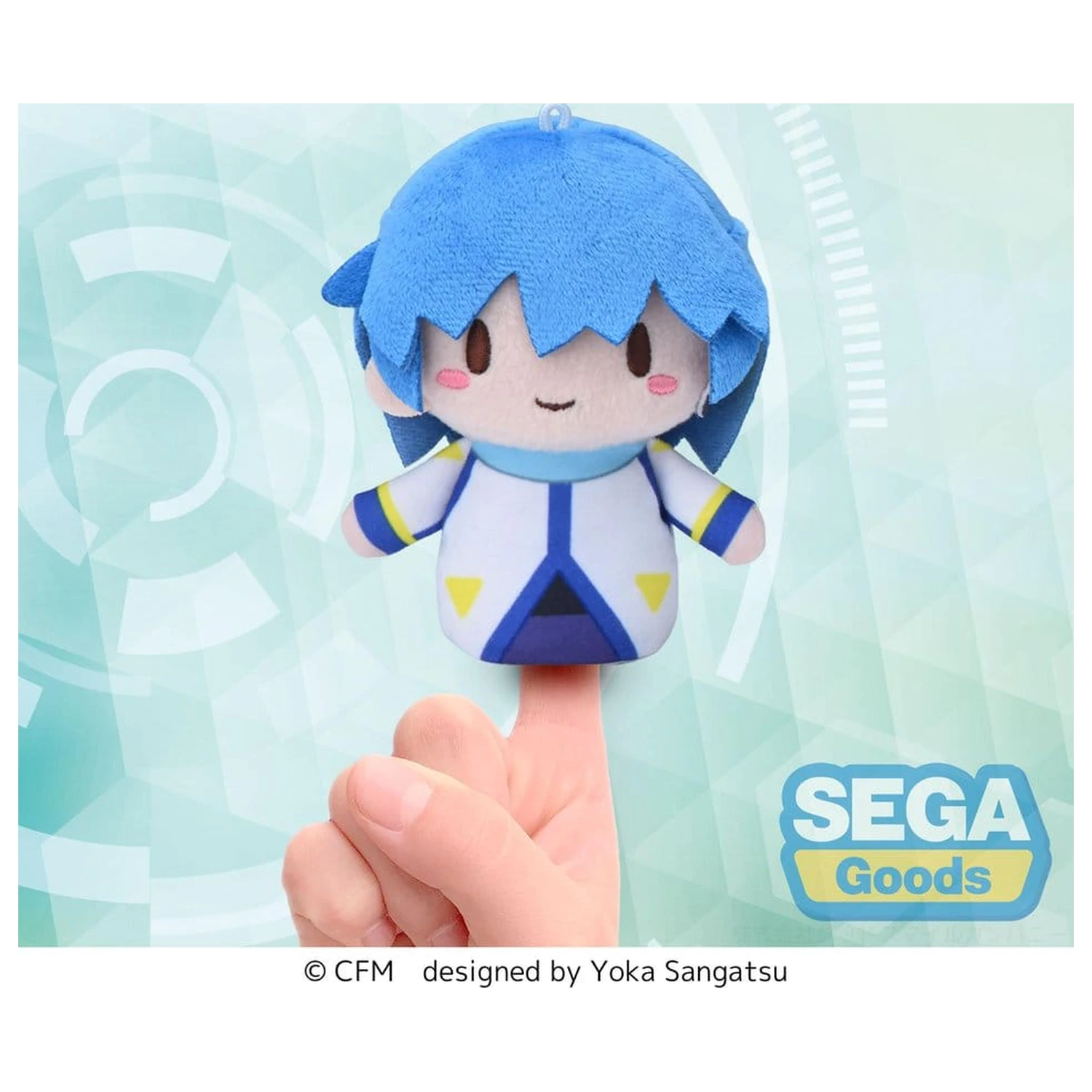 Vocaloid Fuwa Petit Plüsch Kaito Fingermaskottchen 10 cm Produktfoto