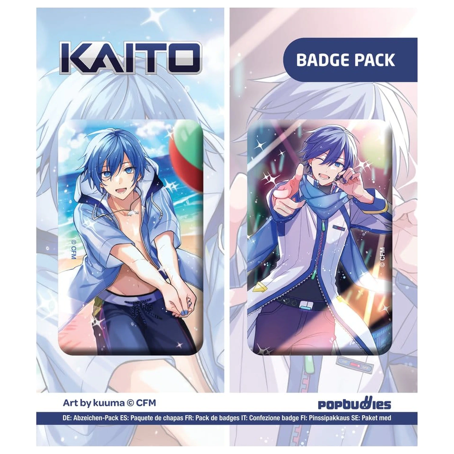 Vocaloid Anstecker 2er-Pack Kaito (Art by kuuma) Produktfoto