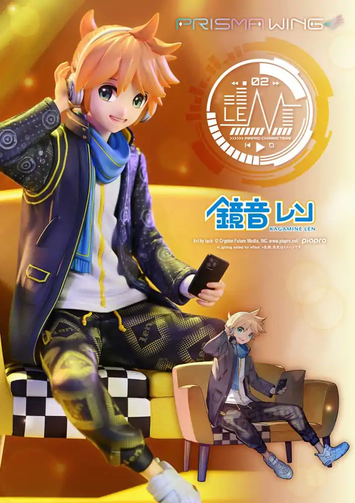 Vocaloid Piapro Characters Prisma Wing PVC-Statue 1/7 Kagamine Len (Art by lack) 18 cm Produktfoto