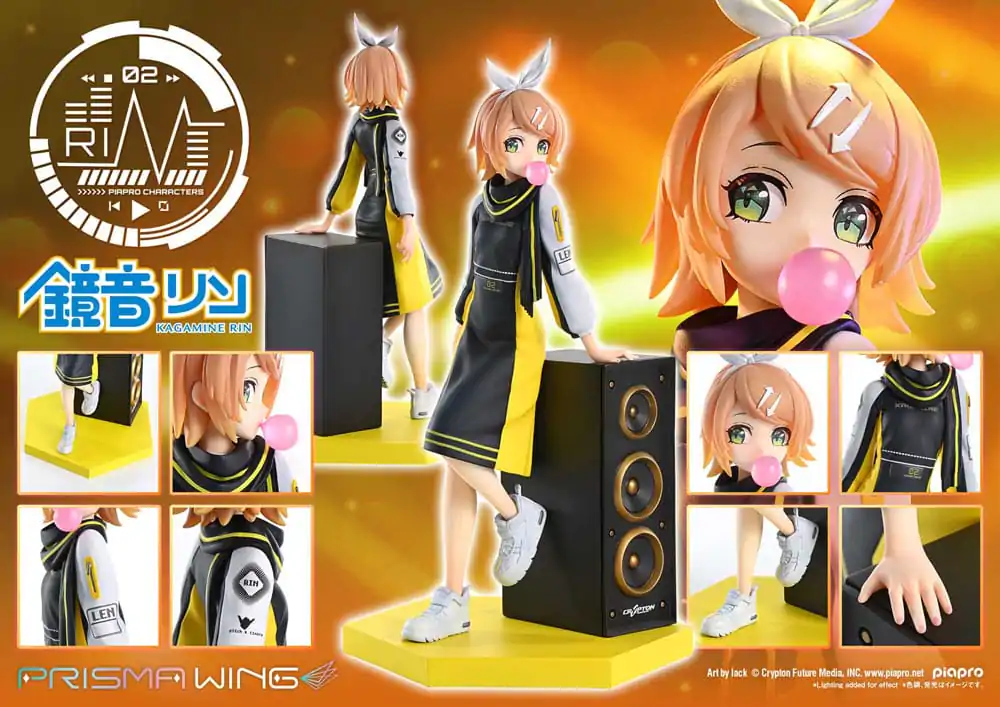 Vocaloid Piapro Characters Prisma Wing PVC Statue 1/7 Kagamine Rin (Art by lack) 21 cm Produktfoto