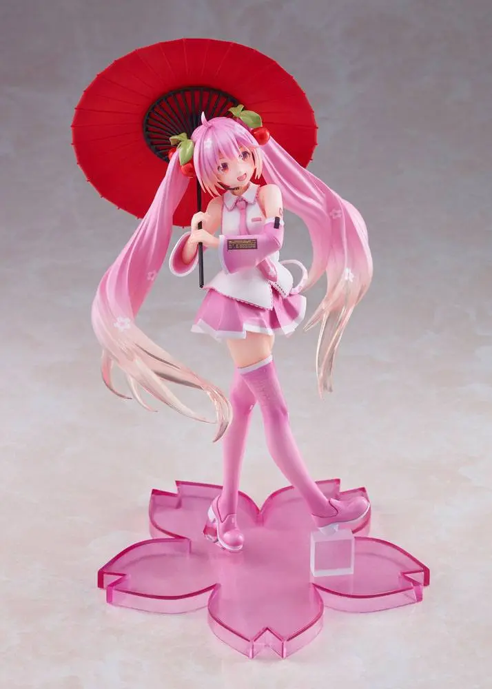 Vocaloid PVC Statue Sakura Miku 2nd Season New Written Japanese Umbrella Ver. 20 cm Produktfoto