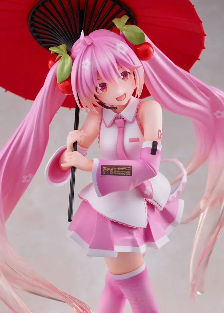 Vocaloid PVC Statue Sakura Miku 2nd Season New Written Japanese Umbrella Ver. 20 cm Produktfoto