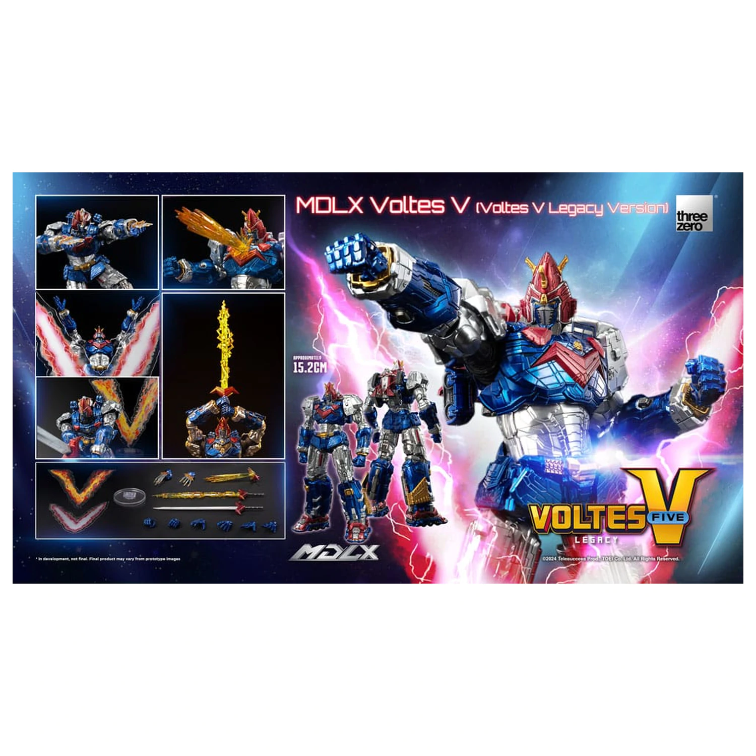 Voltes V MDLX Actionfigur Cliffjumper (Voltes V Legacy Version) 15 cm Produktfoto