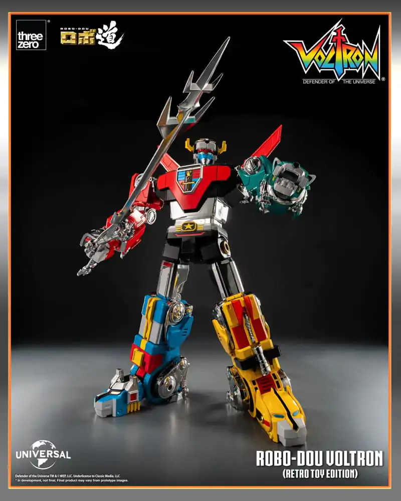 Voltron: Defender of the Universe Robo-Dou Action Figur Voltron Retro Toy Edition 27 cm Produktfoto