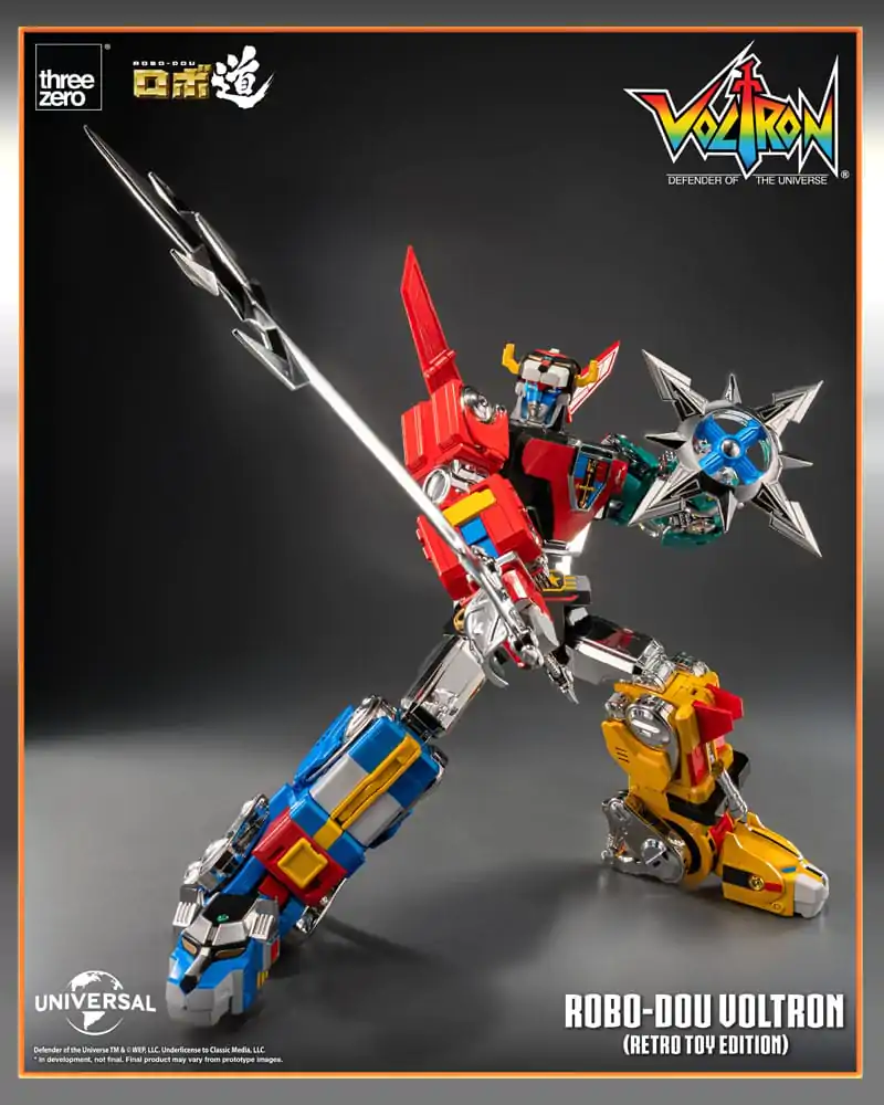 Voltron: Defender of the Universe Robo-Dou Action Figur Voltron Retro Toy Edition 27 cm Produktfoto