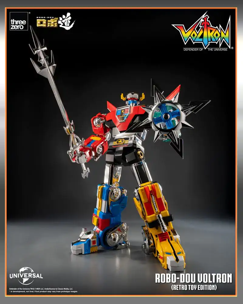 Voltron: Defender of the Universe Robo-Dou Action Figur Voltron Retro Toy Edition 27 cm Produktfoto