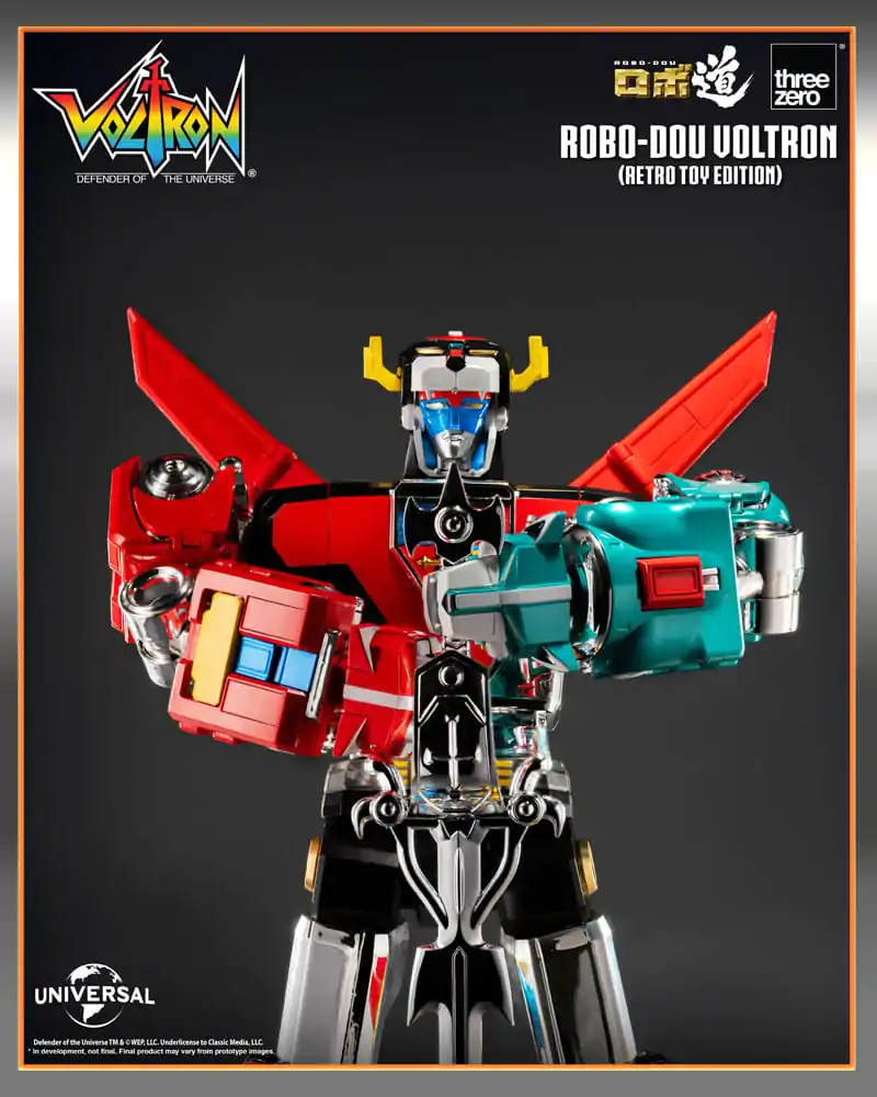 Voltron: Defender of the Universe Robo-Dou Action Figur Voltron Retro Toy Edition 27 cm Produktfoto