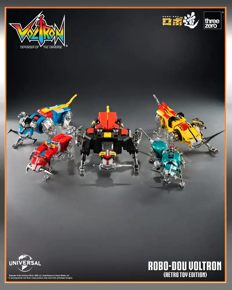Voltron: Defender of the Universe Robo-Dou Action Figur Voltron Retro Toy Edition 27 cm Produktfoto