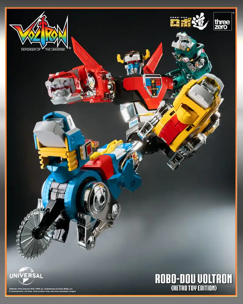Voltron: Defender of the Universe Robo-Dou Action Figur Voltron Retro Toy Edition 27 cm Produktfoto