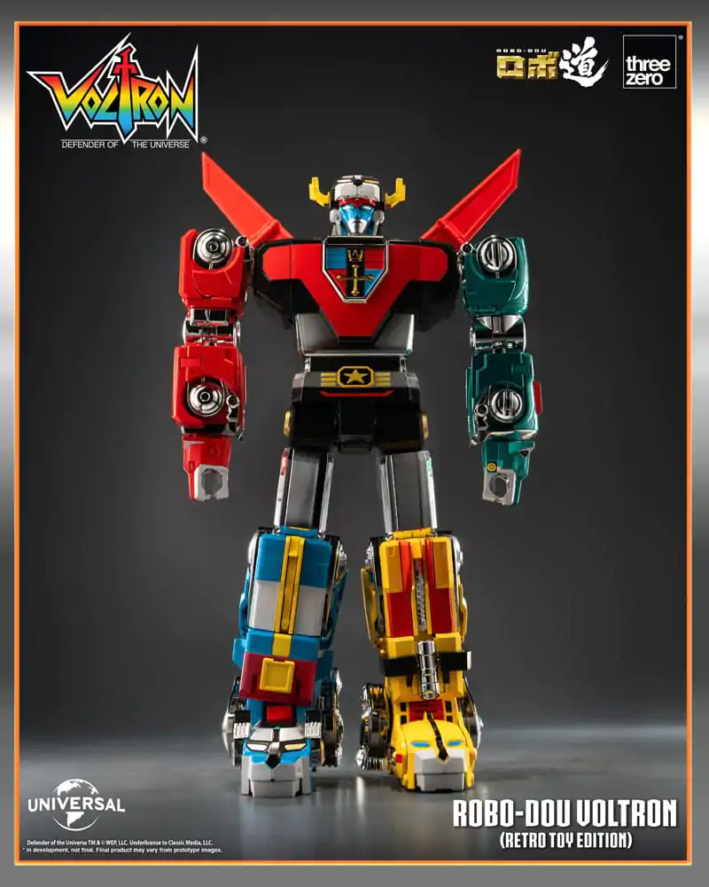 Voltron: Defender of the Universe Robo-Dou Action Figur Voltron Retro Toy Edition 27 cm Produktfoto