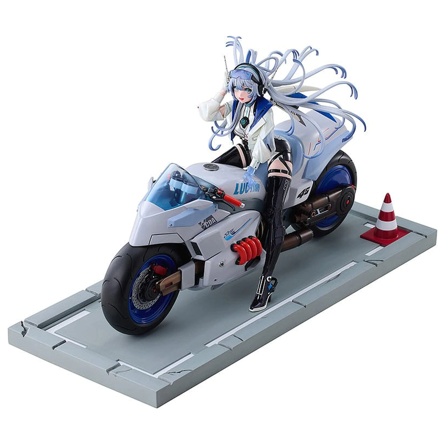 Vsinger PVC Statue 1/7 Vsinger Luo Tianyi Retro-Future Storm Driver Ver. 23 cm Produktfoto