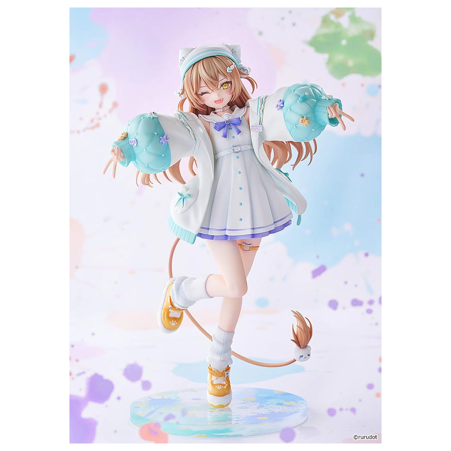 VTuber PVC Statue 1/7 Rurudo Lion Pastel Oniku Ver. 25 cm Produktfoto