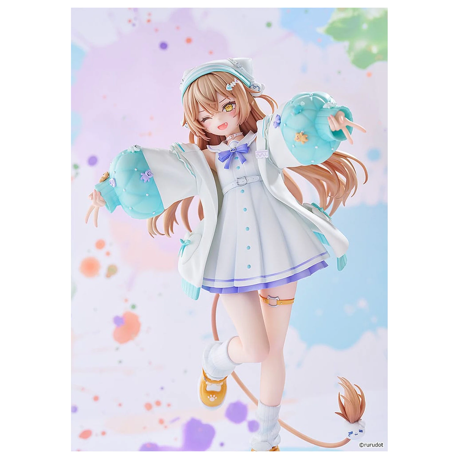 VTuber PVC Statue 1/7 Rurudo Lion Pastel Oniku Ver. 25 cm Produktfoto