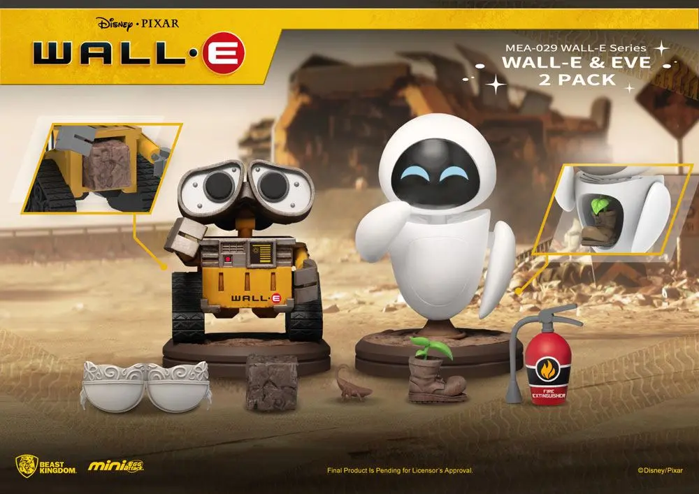 Wall-E Mini Egg Attack Figuren 2er-Pack Wall-E Series Wall-E & Eve 8 cm Produktfoto