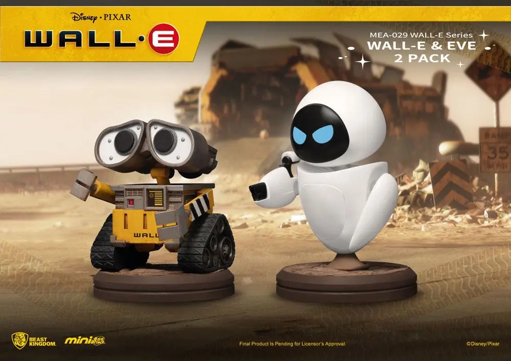 Wall-E Mini Egg Attack Figuren 2er-Pack Wall-E Series Wall-E & Eve 8 cm Produktfoto