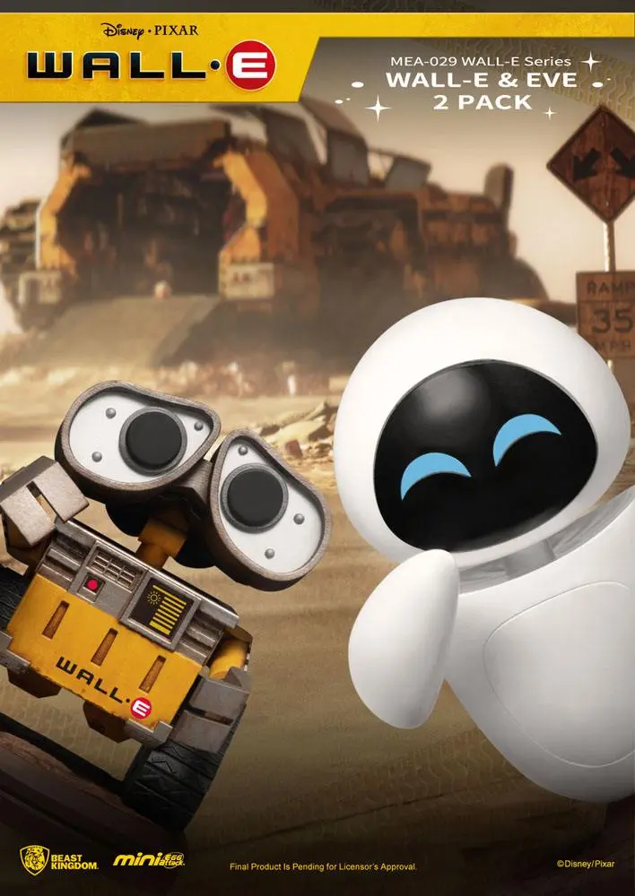 Wall-E Mini Egg Attack Figuren 2er-Pack Wall-E Series Wall-E & Eve 8 cm Produktfoto
