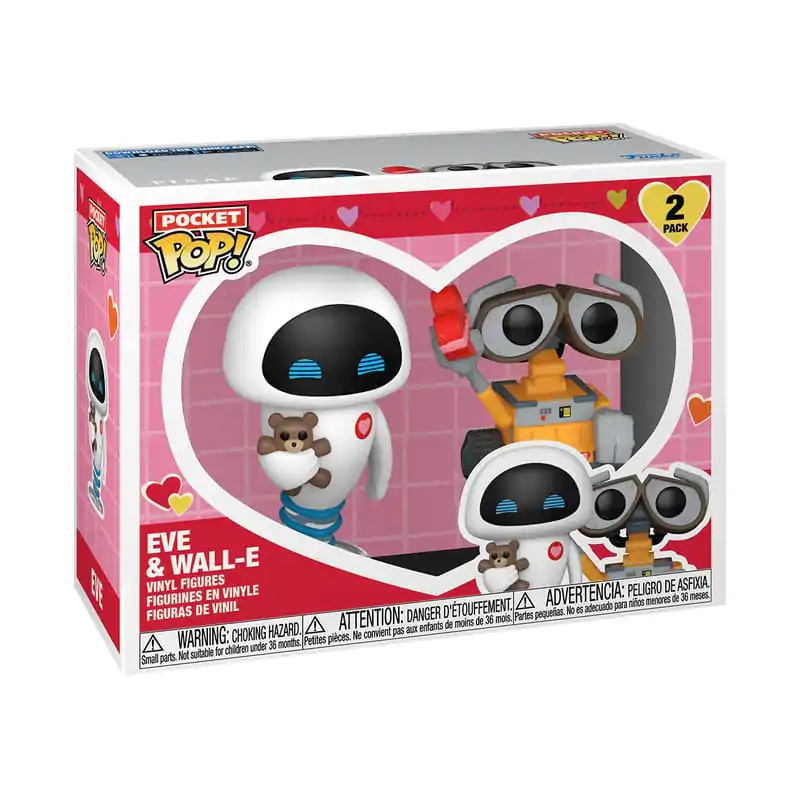 Wall-E Pocket Funko POP! Vinyl Figuren 2er-Pack Valentines 4 cm termékfotó