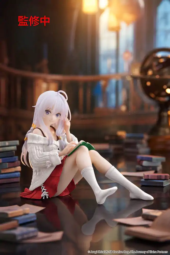Wandering Witch: The Journey of Elaina PVC Statue Desktop Cute Figur Elaina Casual Clothes Ver. Renewal 13 cm Produktfoto