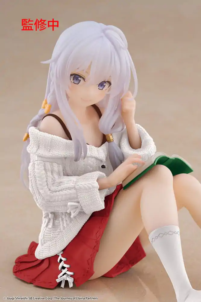 Wandering Witch: The Journey of Elaina PVC Statue Desktop Cute Figur Elaina Casual Clothes Ver. Renewal 13 cm Produktfoto