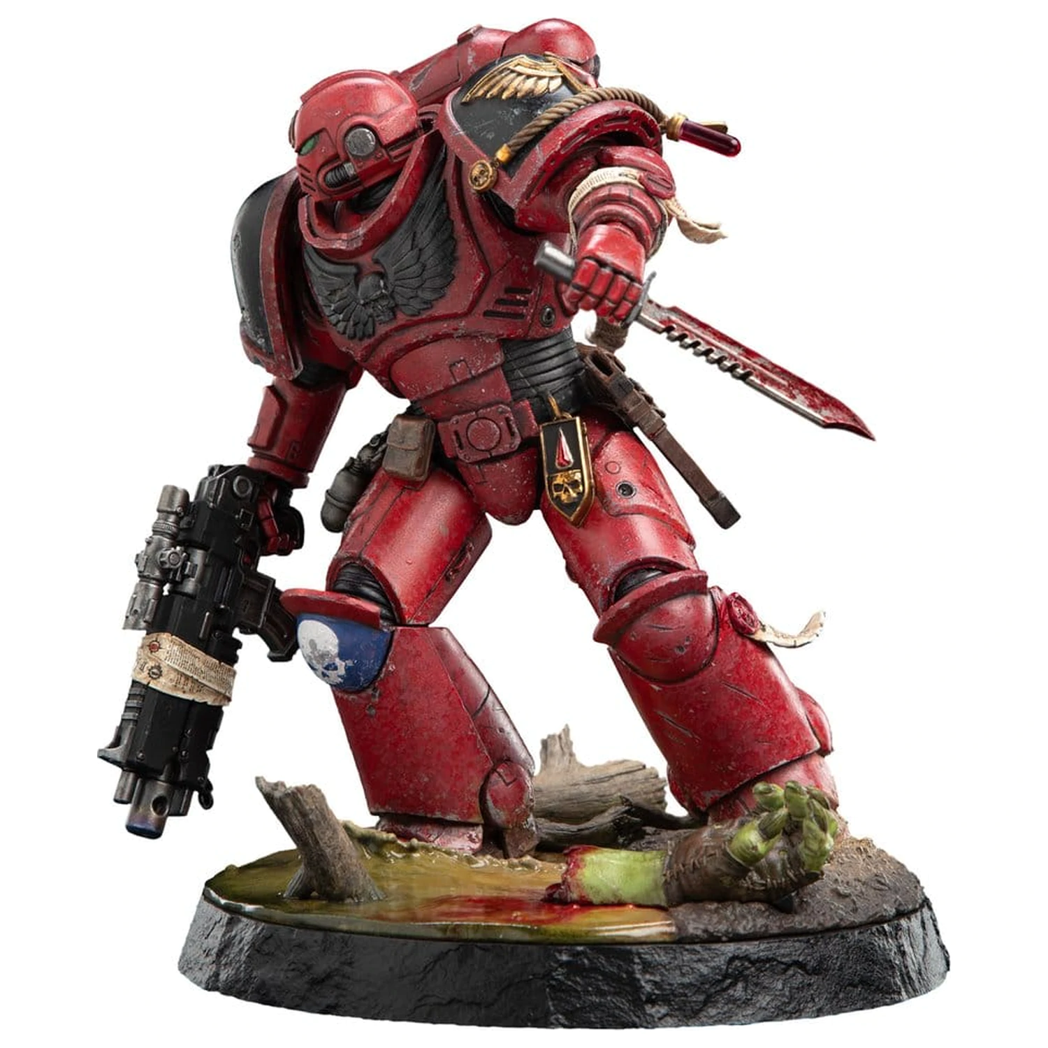 Warhammer 40,000 Statue 1/10 Blood Angels Intercessor Sergeant 27 cm Produktfoto