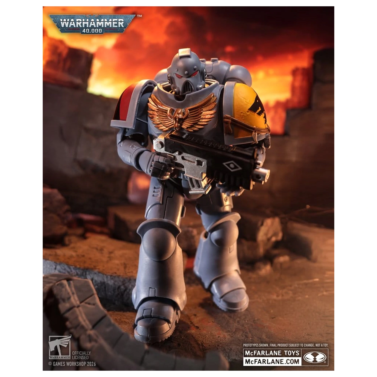 Warhammer 40,000 Action Figur Grey Hunter (Space Wolves) 18 Zentimeter Produktfoto
