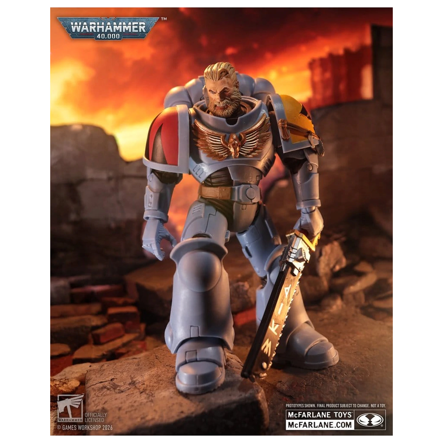 Warhammer 40,000 Action Figur Grey Hunter (Space Wolves) 18 Zentimeter Produktfoto