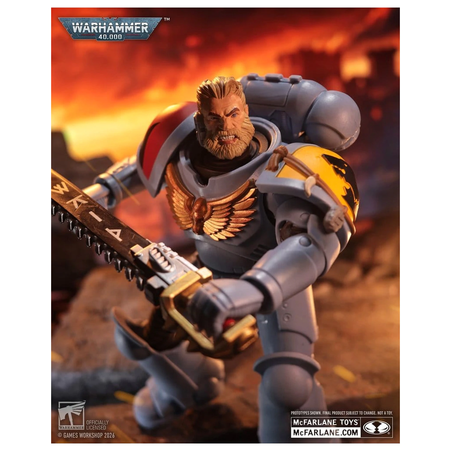 Warhammer 40,000 Action Figur Grey Hunter (Space Wolves) 18 Zentimeter Produktfoto