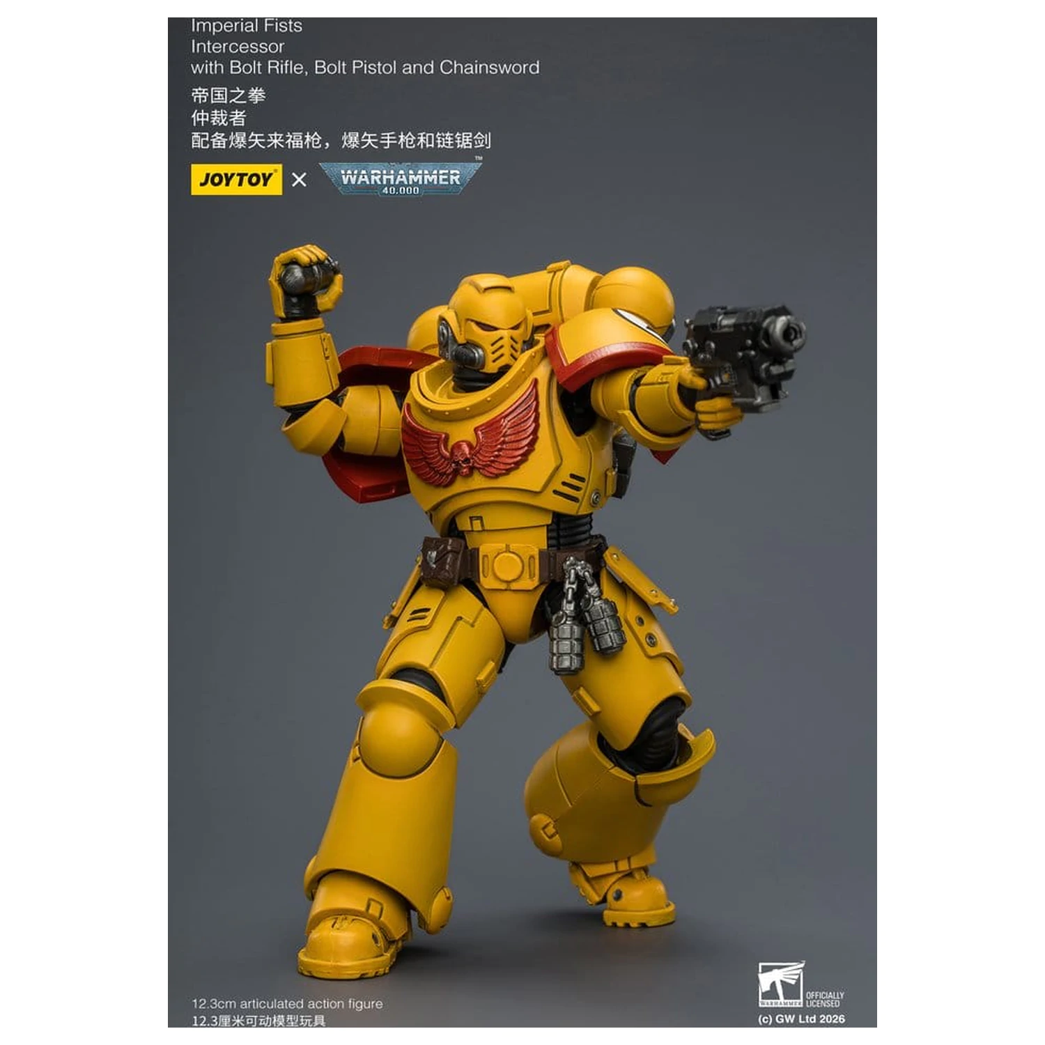 Warhammer 40,000 Actionfigur Imperial Fists Intercessor 12 cm Produktfoto