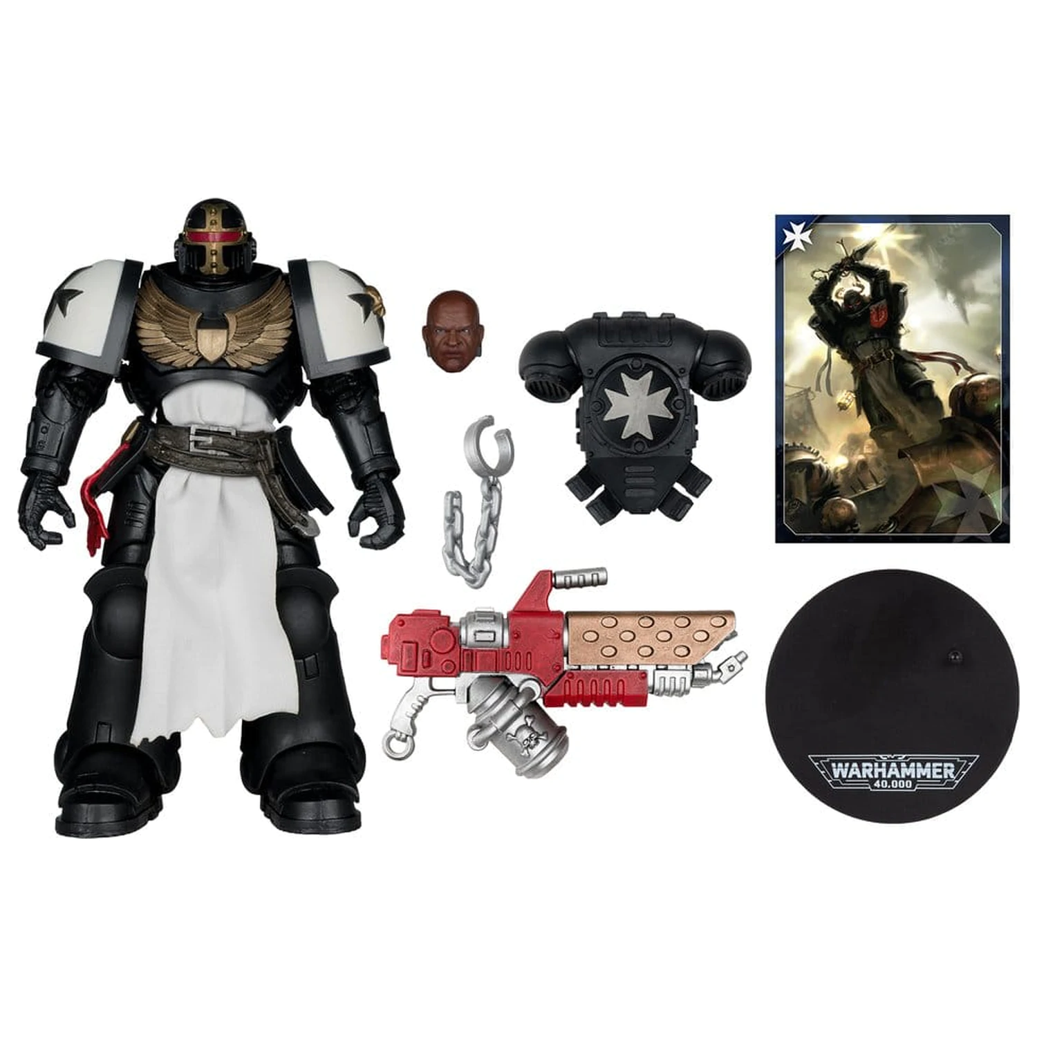 Warhammer 40,000 Action Figur Primaris Crusader (Black Templars) 18 cm Produktfoto