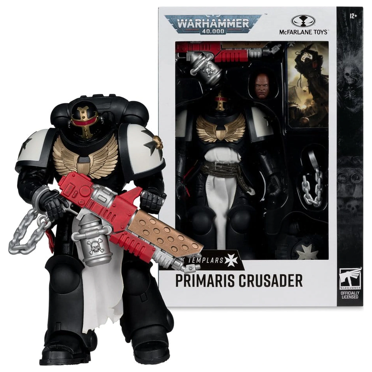 Warhammer 40,000 Action Figur Primaris Crusader (Black Templars) 18 cm Produktfoto