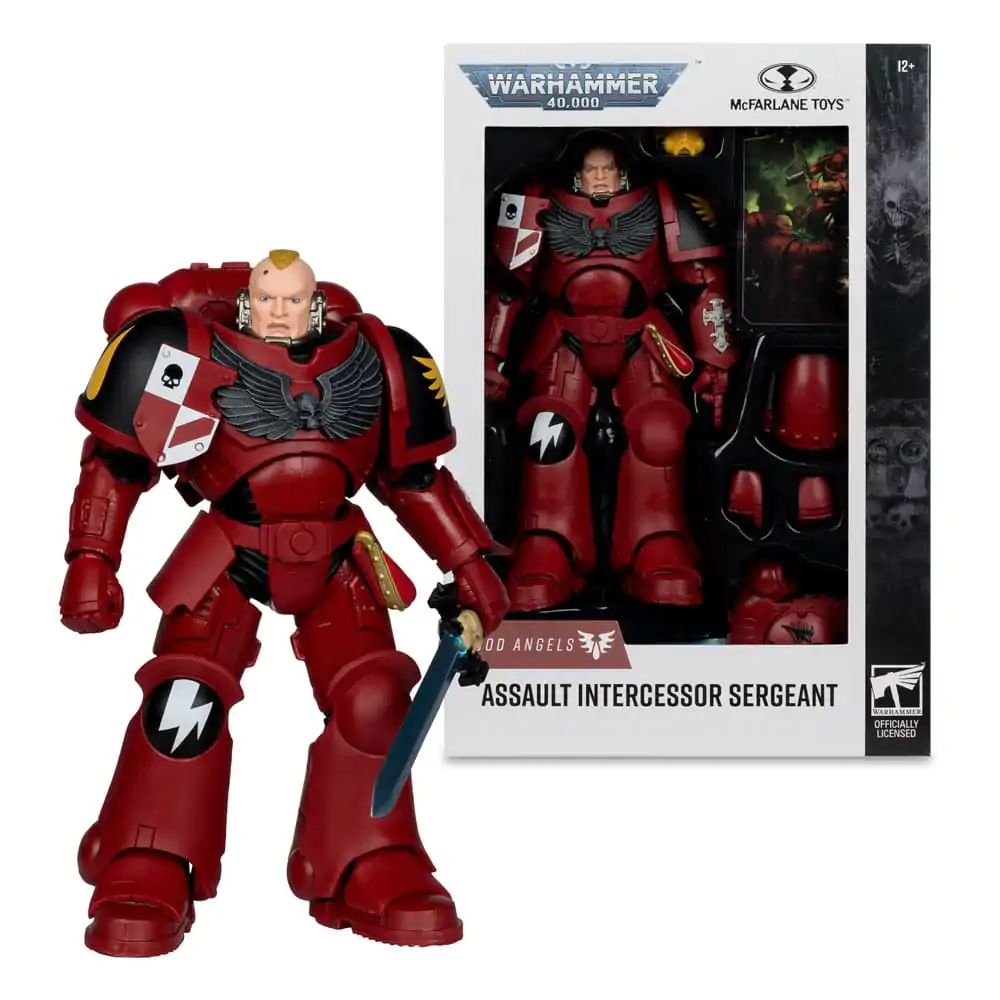Warhammer 40,000 Action Figur Assault Intercessor Sergeant (Blood Angel) 18 cm Produktfoto