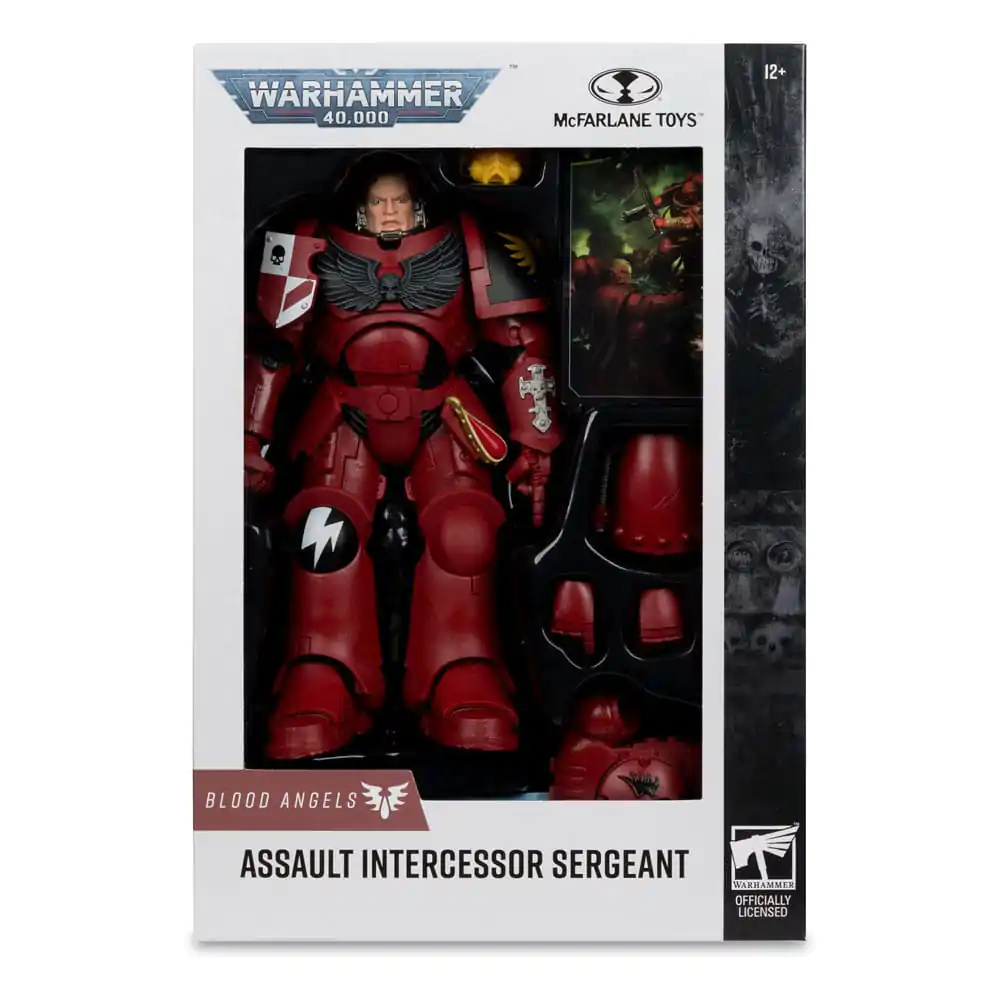 Warhammer 40,000 Action Figur Assault Intercessor Sergeant (Blood Angel) 18 cm Produktfoto