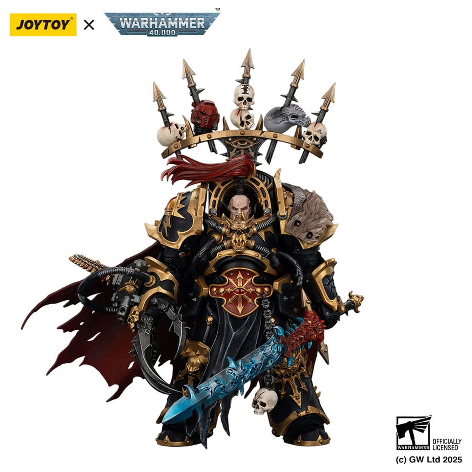 Warhammer 40,000 Actionfigur Black Legion Abaddon the Despoiler with Drach'nyen and the Talo 16 cm Produktfoto