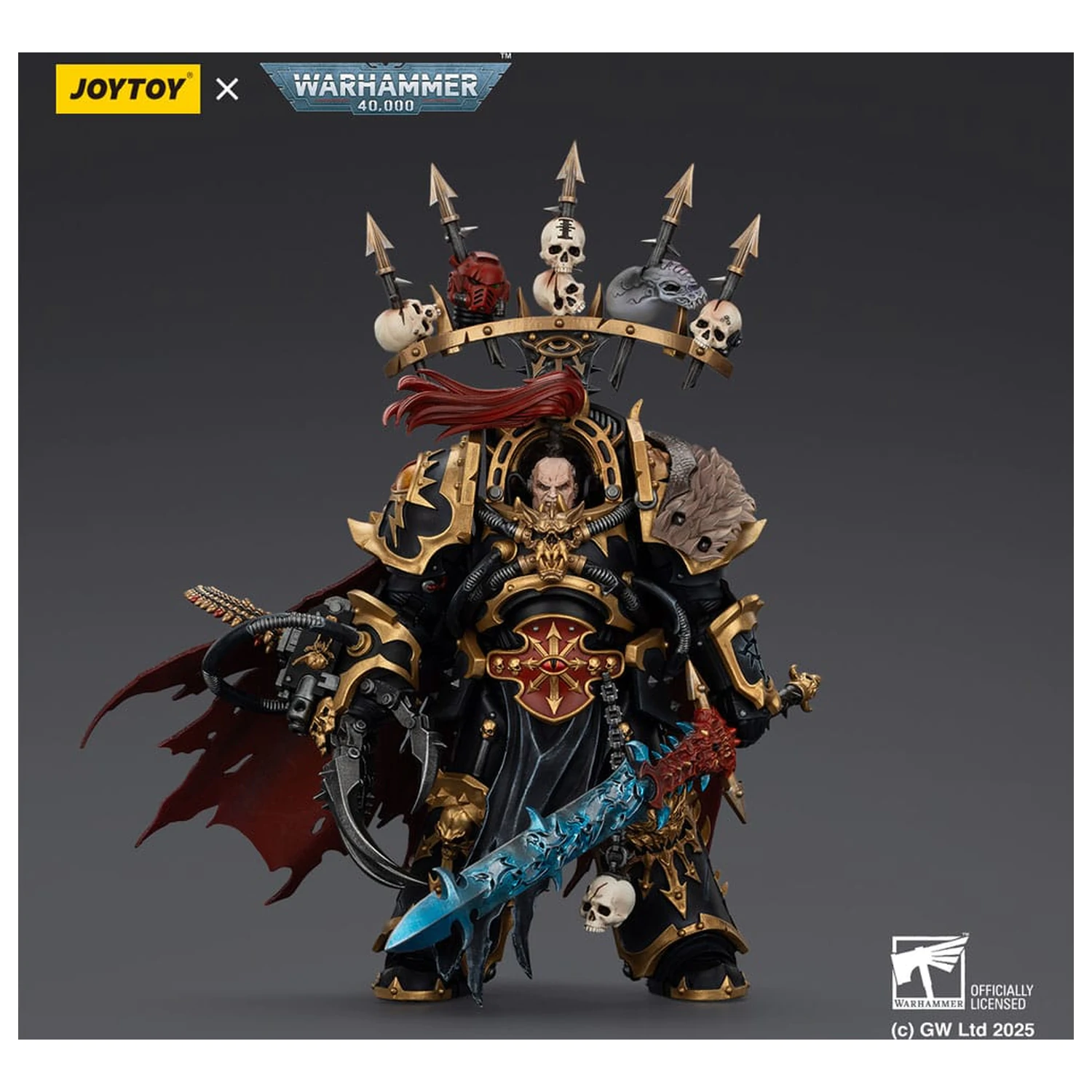 Warhammer 40,000 Actionfigur Black Legion Abaddon the Despoiler with Drach'nyen and the Talo 16 cm Produktfoto