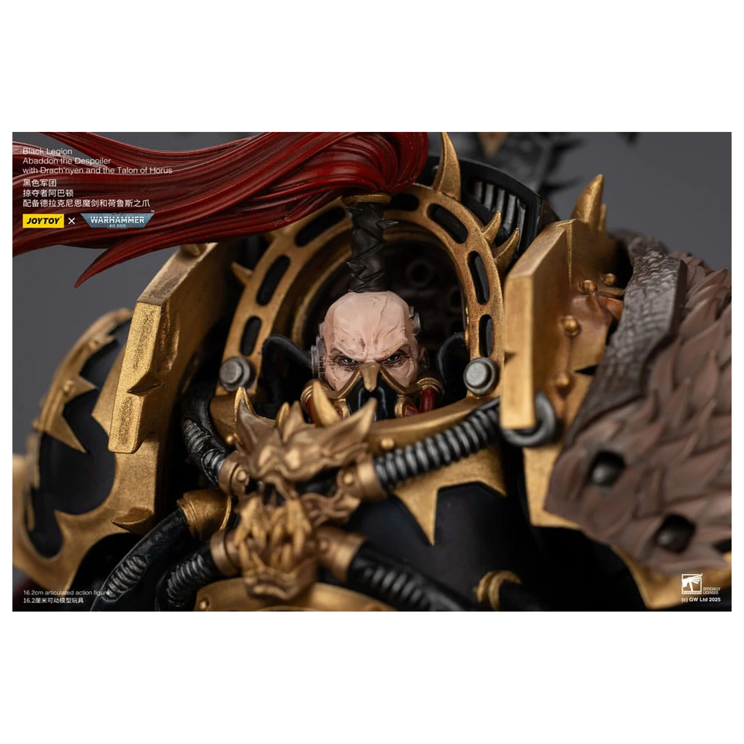 Warhammer 40,000 Actionfigur Black Legion Abaddon the Despoiler with Drach'nyen and the Talo 16 cm Produktfoto