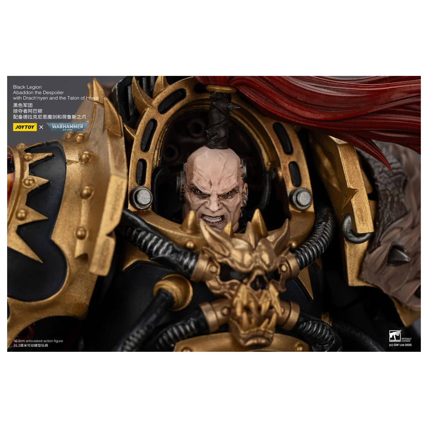 Warhammer 40,000 Actionfigur Black Legion Abaddon the Despoiler with Drach'nyen and the Talo 16 cm Produktfoto