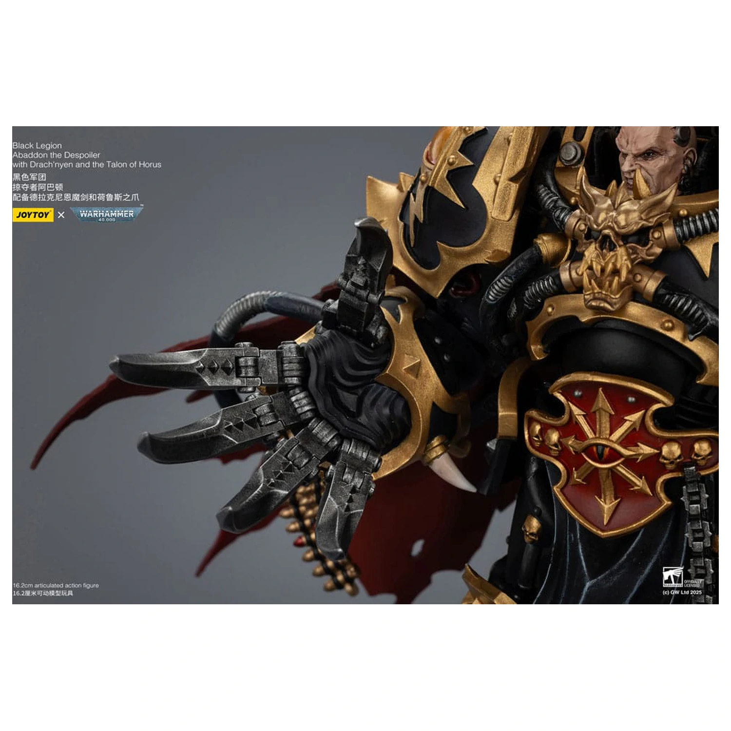 Warhammer 40,000 Actionfigur Black Legion Abaddon the Despoiler with Drach'nyen and the Talo 16 cm Produktfoto
