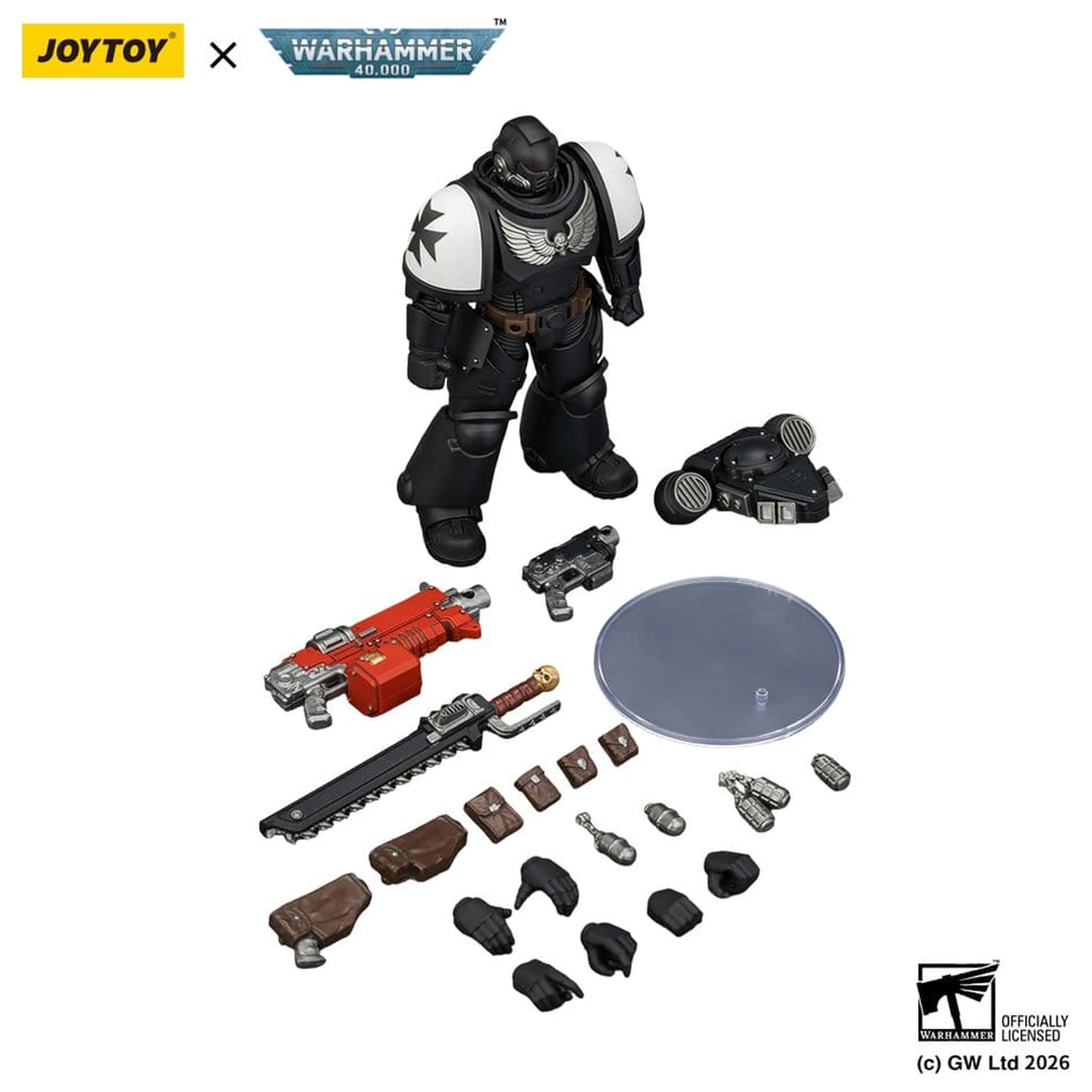 Warhammer 40,000 Actionfigur Black Templars Intercessor 12 cm Produktfoto