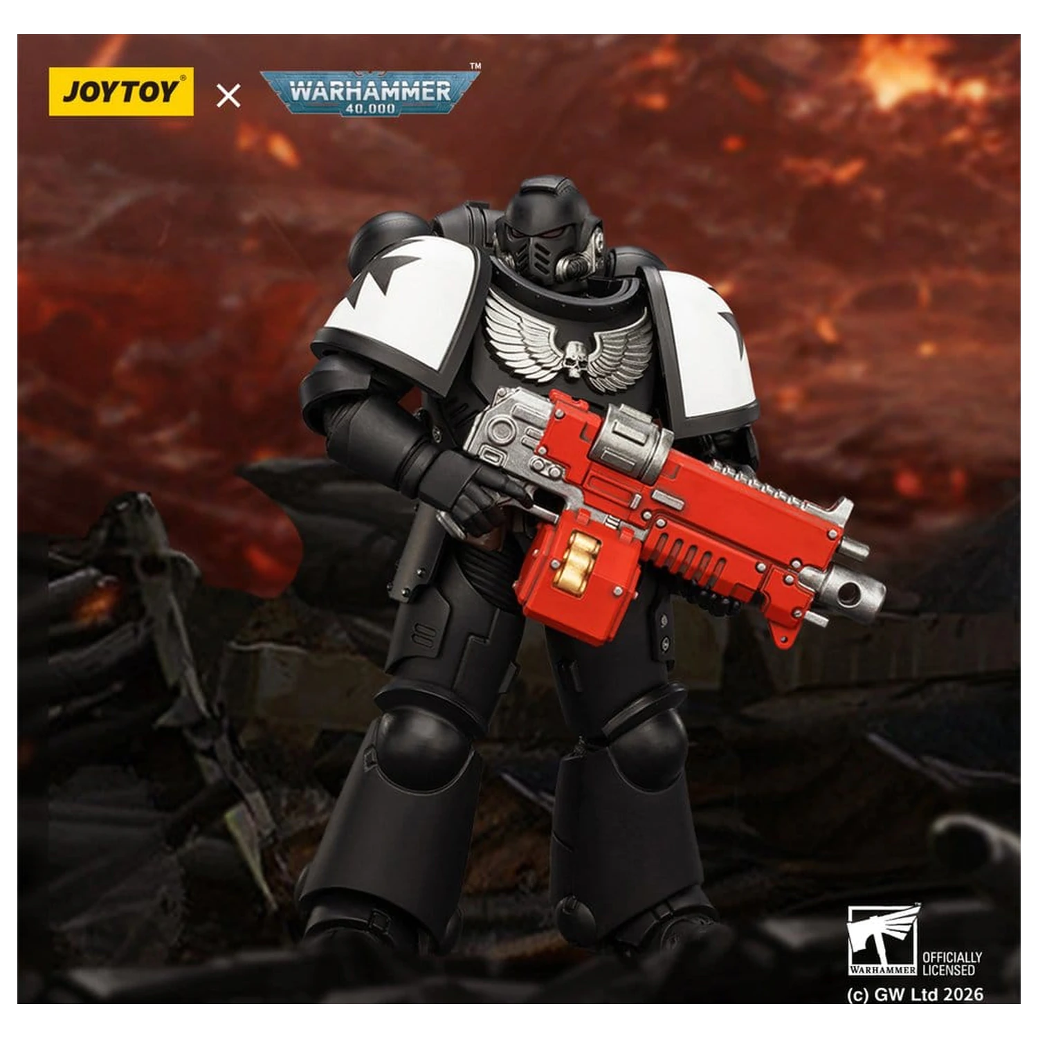 Warhammer 40,000 Actionfigur Black Templars Intercessor 12 cm Produktfoto