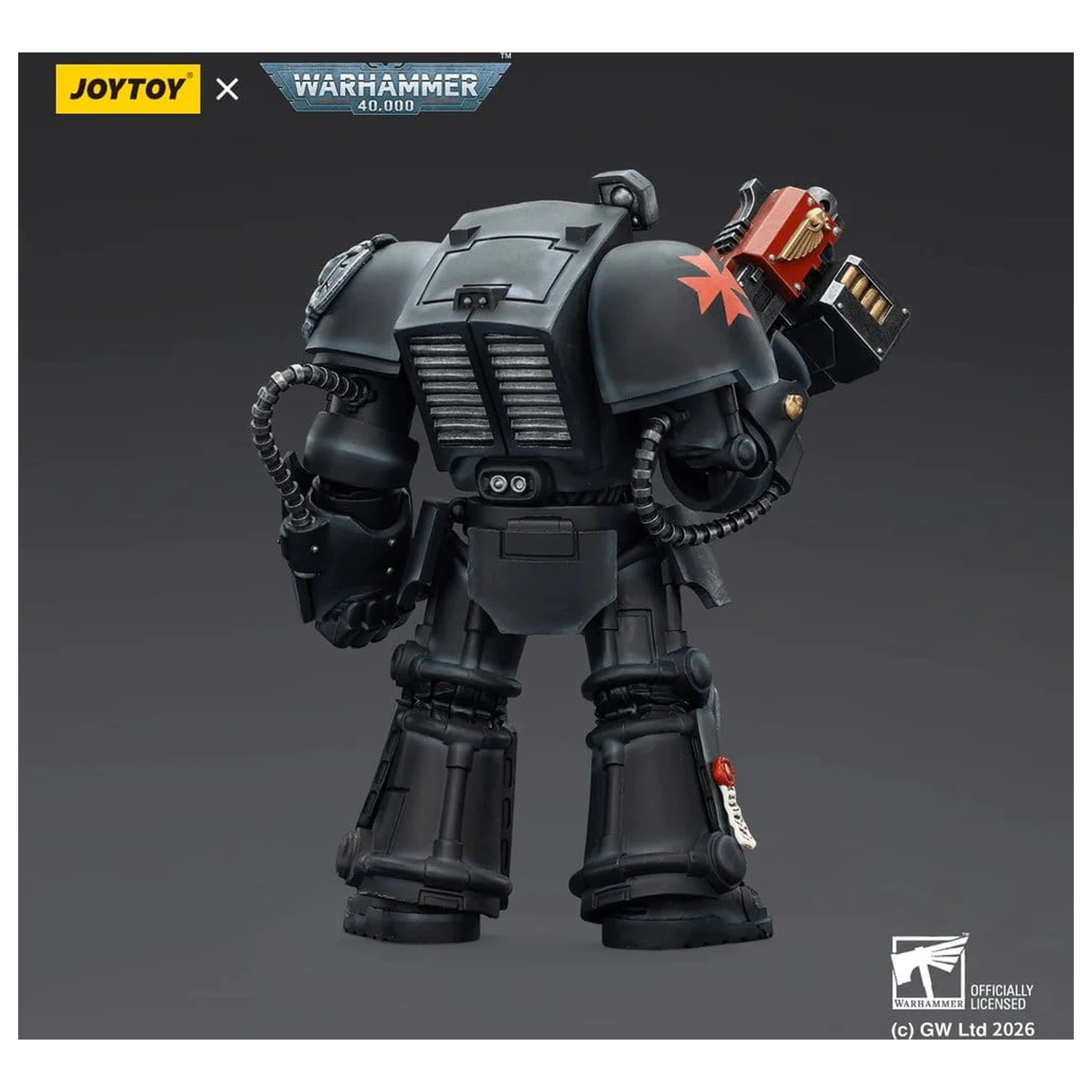 Warhammer 40,000 Actionfigur Black Templars Terminator 2 with Power Fist and Storm Bolter 14 cm Produktfoto