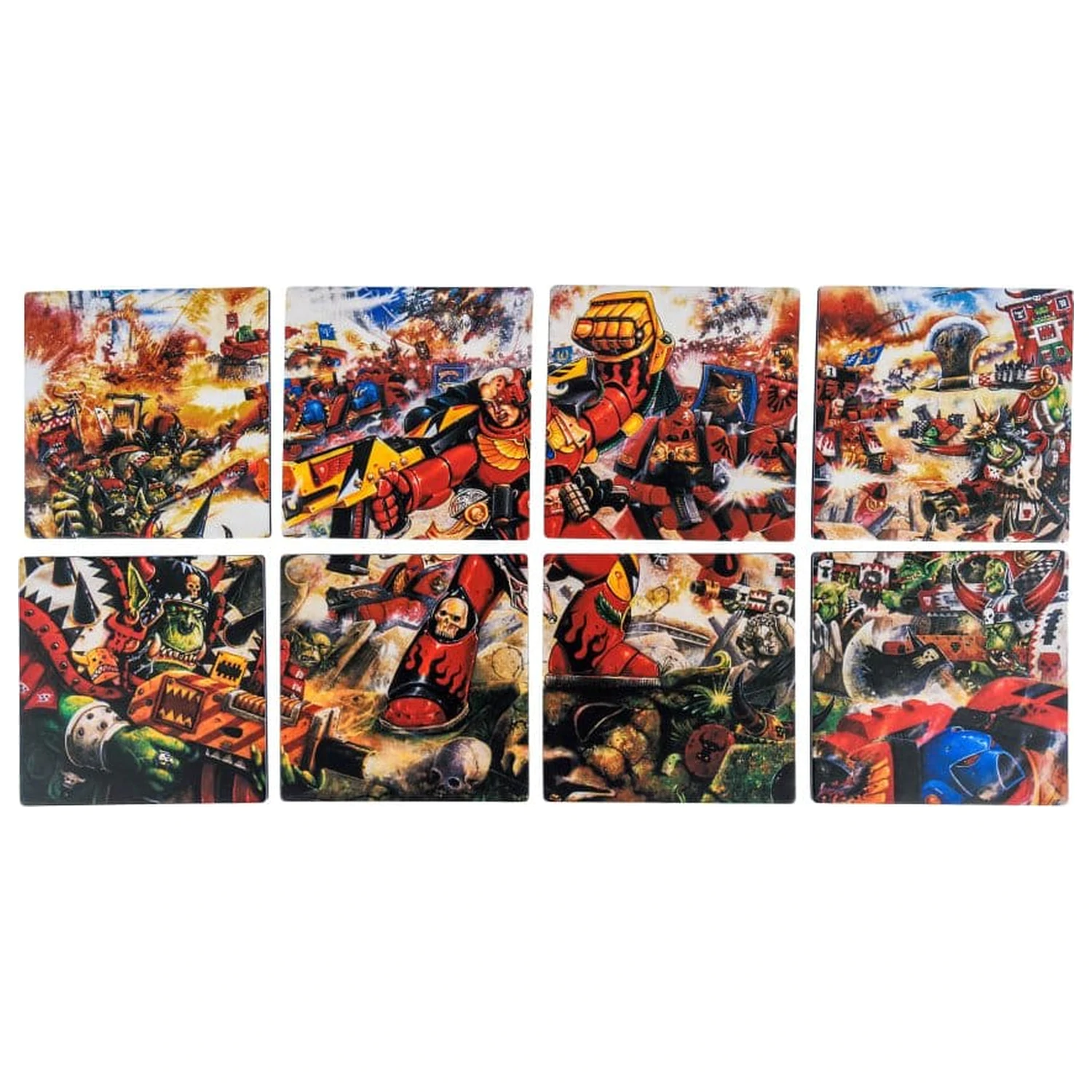 Warhammer 40,000 Untersetzer-Set Blood Angels Armageddon 15 cm Produktfoto