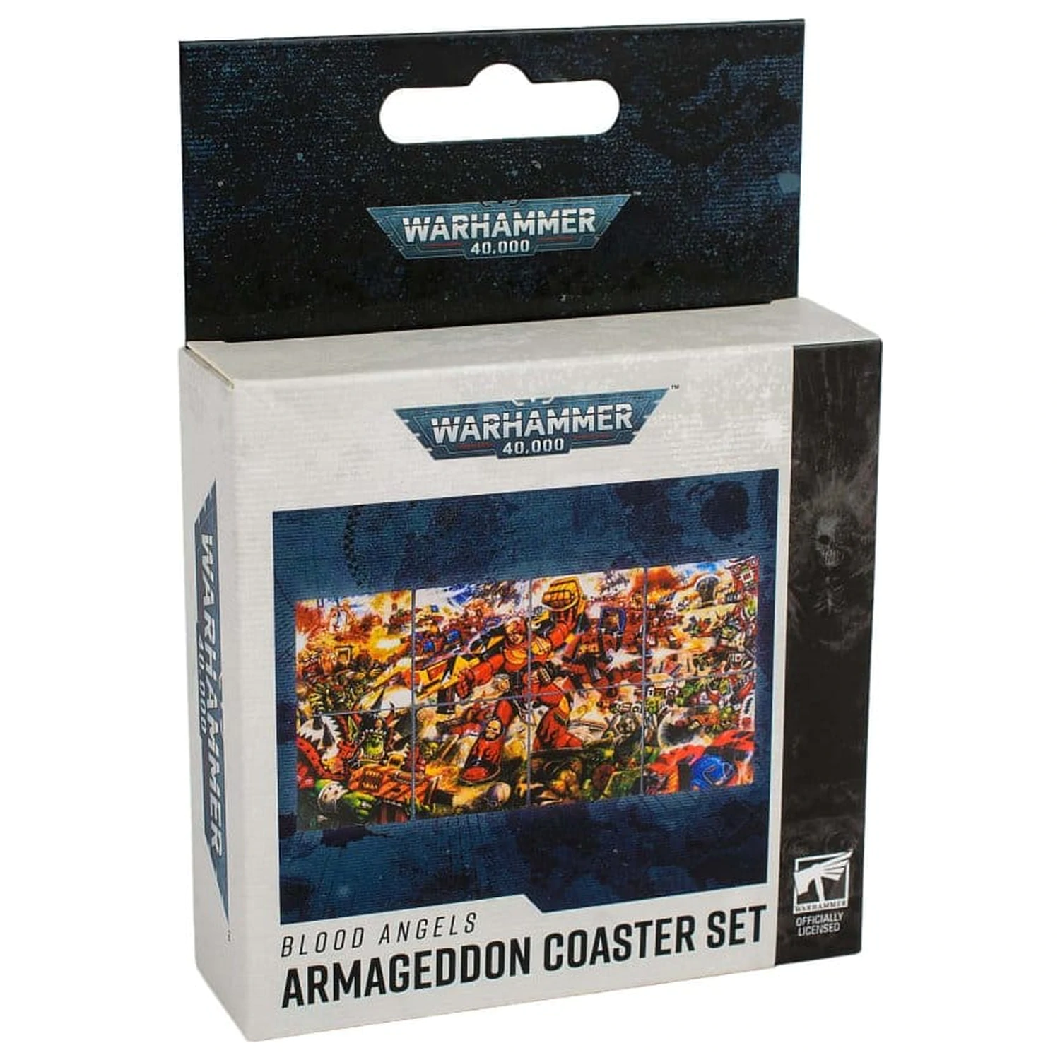 Warhammer 40,000 Untersetzer-Set Blood Angels Armageddon 15 cm Produktfoto