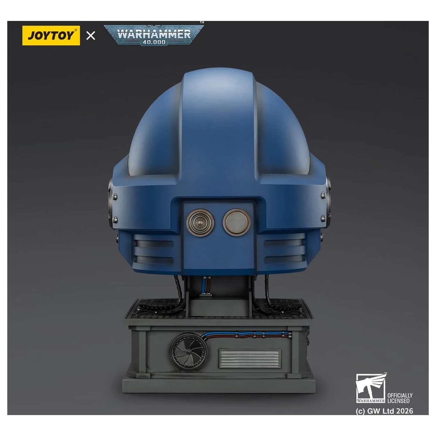 Warhammer 40,000 Captain MkX Helm & Display Ständer Ultramarines 44 cm Produktfoto