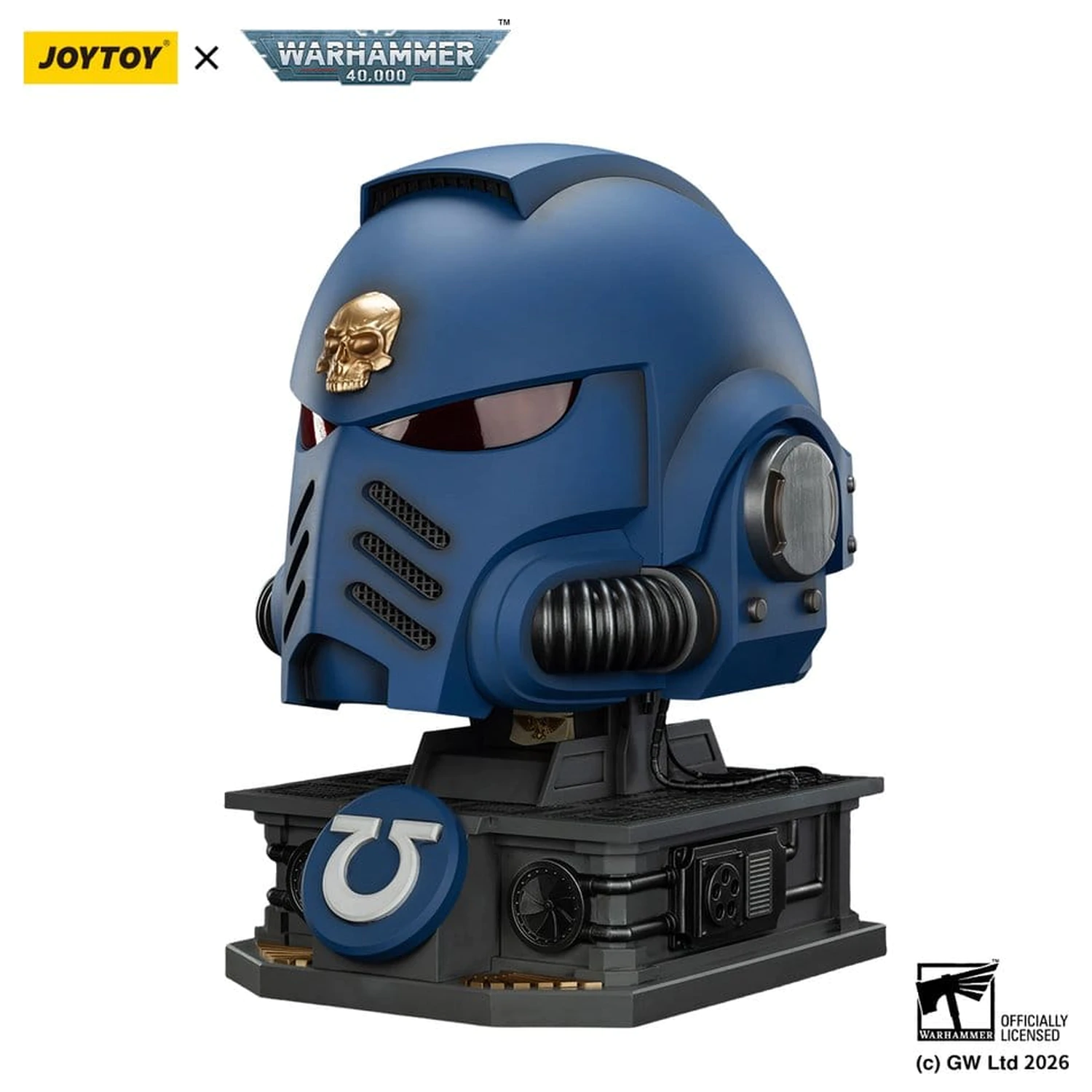 Warhammer 40,000 Captain MkX Helm & Display Ständer Ultramarines 44 cm Produktfoto