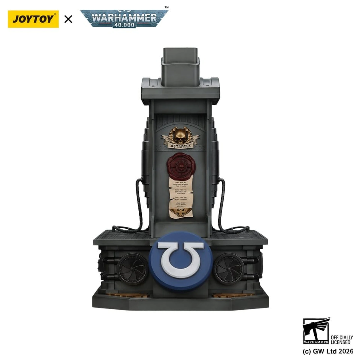 Warhammer 40,000 Captain MkX Helm & Display Ständer Ultramarines 44 cm Produktfoto